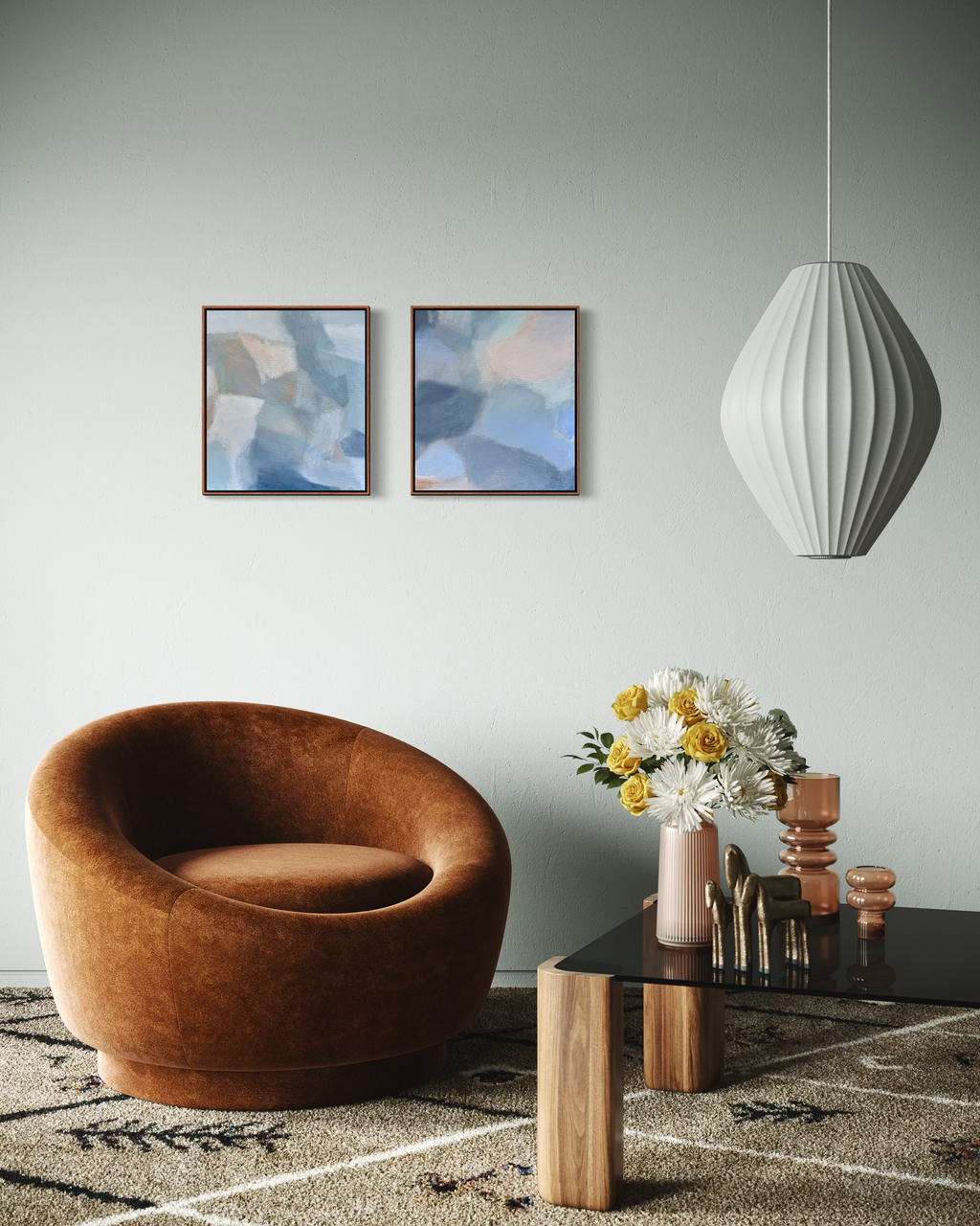 Softly #1 - Original Artwork 45x40cm